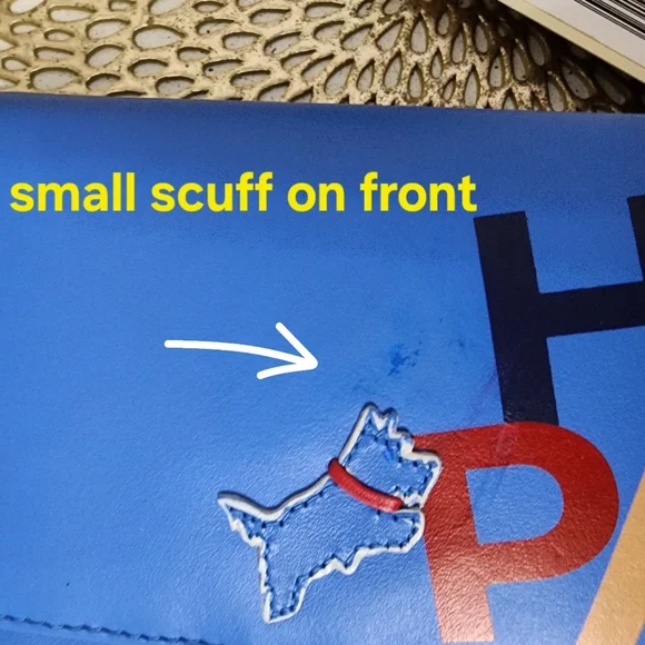 RADLEY LONDON BLUE LEATHER WALLET NWT - Picture 11 of 13